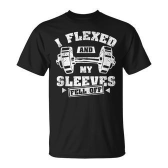 I Flexed And The Sleeves Fell Off With I Flexed T-Shirt - Monsterry CA