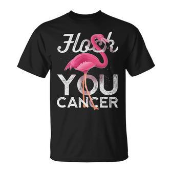 Flock You Cancer Flamingo Breast Cancer Awareness T-Shirt | Mazezy