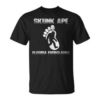 Florida Everglades Skunk Ape Bigfoot Vintage Retro T-Shirt - Monsterry CA