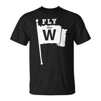 Fly The W Chicago Baseball Winning Flag T-Shirt - Monsterry