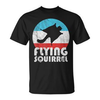 Flying Squirrel Vintage Retro Silhouette T-Shirt - Monsterry