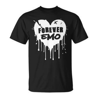 Forever Emo For Elder Emo Fans Alternative Scene Emo Heart T-Shirt - Thegiftio UK