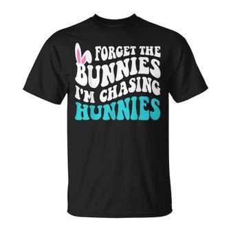 Forget The Bunnies I'm Chasing Hunnies Toddler Easter T-Shirt - Seseable