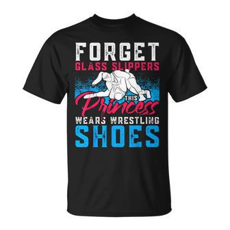 Forget Glass Slippers This Princess Wears Wrestling Shoes T-Shirt | Mazezy AU
