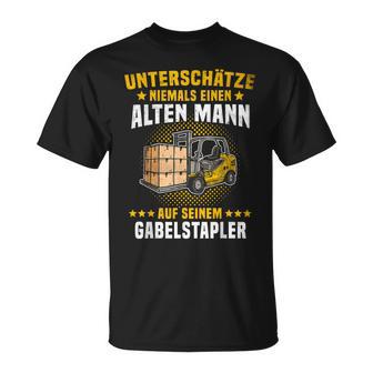 Forklift Driver Underestimates Camp Worker Fun T-Shirt - Geschenkecke