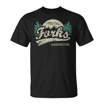 Forks Washington Vintage T-Shirt - Monsterry AU