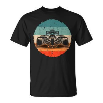Formula Car Racer Formula Racing Lovers Silhouette Vintage T-Shirt - Monsterry UK