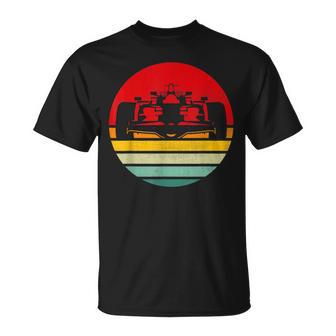 Formula Racing Retro 70S Vintage Silhouette Car Racing Fan T-Shirt - Monsterry UK