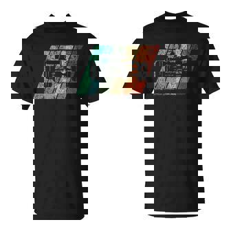 Formula Racing Retro 70S Vintage Silhouette Distressed T-Shirt - Monsterry