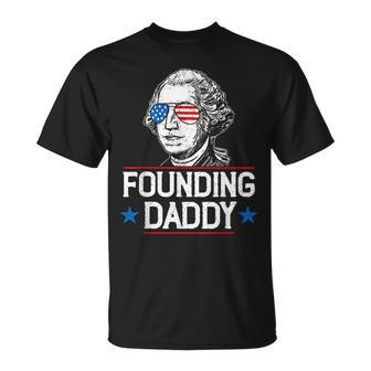 Founding Daddy George-Washington 4Th Of July T-Shirt - Monsterry UK