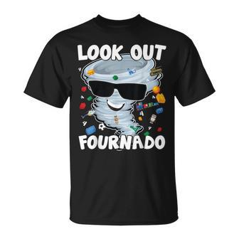 Four Nado Tornado 4Th Birthday Party Theme I'm 4 Years Old T-Shirt - Monsterry CA