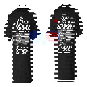 Fourth Of July Family American Flag 4Th Of July Cousin Crew T-Shirt - Thegiftio