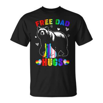 Free Dad Hugs Mama Bear Lgbtq Pride Rainbow Flag Fathers Day T-Shirt - Thegiftio UK