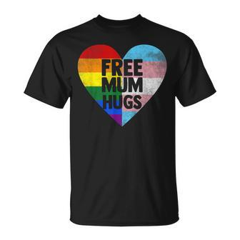Free Mum Hugs Mom Support Lgbt Pride Month T-Shirt - Thegiftio UK