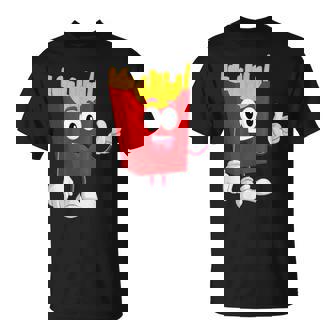 French Fries Ketchup Fast Food Lover Fancy Dress Costume T-Shirt - Thegiftio UK