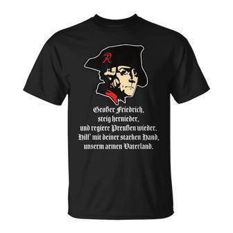 Friedrich Der Große Der Alte Fritz Friedrich Ii T-Shirt - Seseable