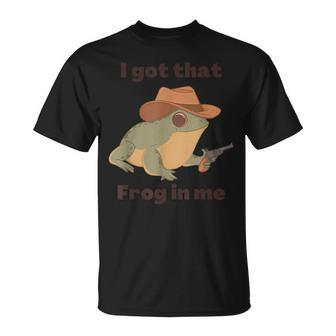 I Got That Frog In Me Apparel T-Shirt - Seseable