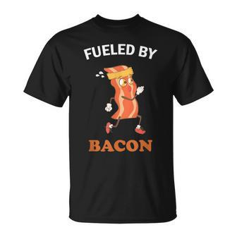 Fueled By Bacon Low Carb Keto Diet Workout Gym Fitness T-Shirt - Monsterry AU
