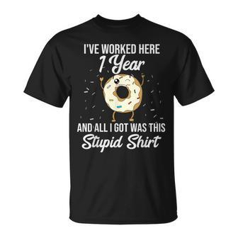 1 Year Work Anniversary Appreciation Quote Saying T-Shirt - Monsterry DE