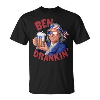 4Th Of July Us President Party Franklin Ben Drankin T-Shirt - Monsterry