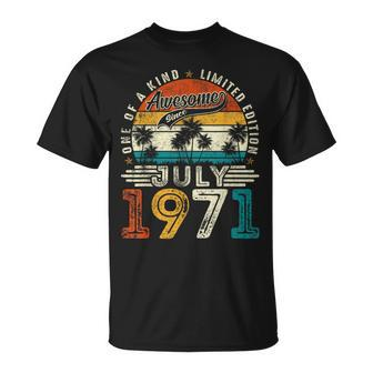 53 Years Old July 1971 Vintage 53Rd Birthday Men T-Shirt - Monsterry UK