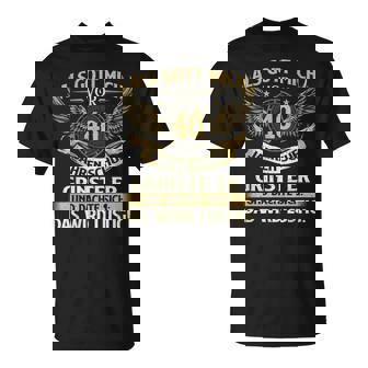 Als Gott Mich Vor 40 Jahre Schuf Birthday Black T-Shirt - Seseable