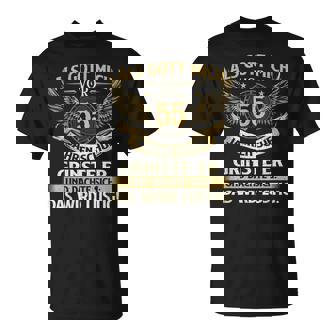 Als Gott Mich Vor 55 Jahren Schuf Birthday Black T-Shirt - Seseable