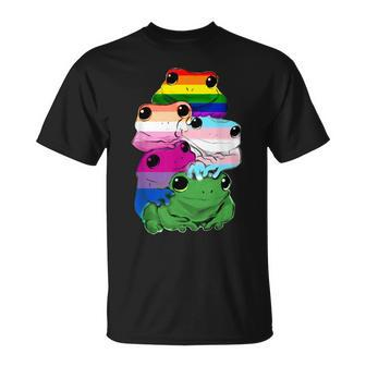 Amphibians Frogs Lgbt Rainbow Gay Pride T-Shirt - Thegiftio UK