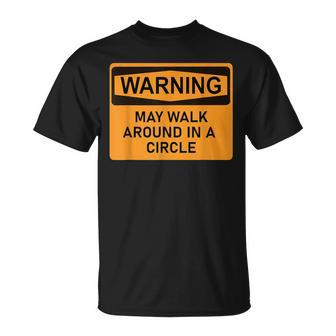 Ampu Leg Foot Amputation Warning Sign Walk Circle T-Shirt - Thegiftio UK