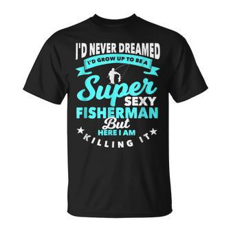 Anglers With Fishing Rod Fish Fisherman T-Shirt - Thegiftio UK