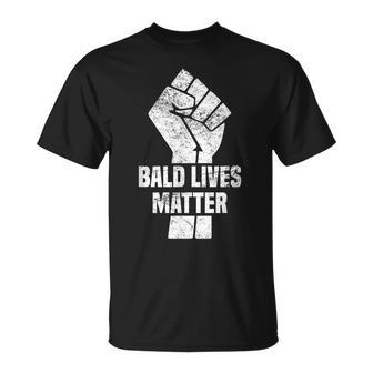 Bald Quote Bald Lives Matter Cool Bald T-Shirt - Thegiftio UK