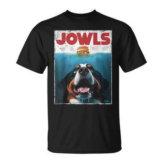 Berner Jowls Burger Bernese Mountain Dog Mom Dog Dad T-Shirt - Monsterry