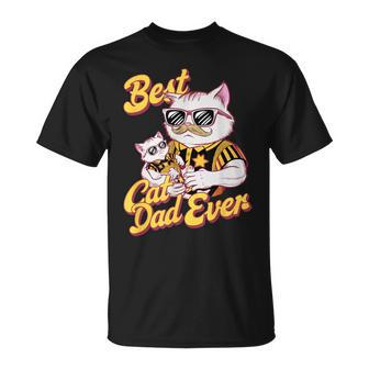 Best Dad Cat Ever For Dad Daddy Fathers Day T-Shirt - Thegiftio UK