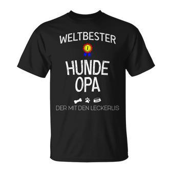 Best Dogs Grandpa Saying Der Mit Den Leckerlis T-Shirt - Seseable