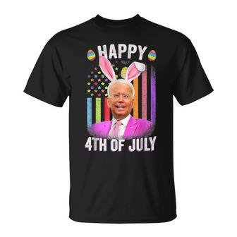 Biden Happy 4Th Of July Confused Easter Biden Bunny T-Shirt - Seseable