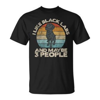 Black Lab Owner Dog Lover Labrador Black Lab T-Shirt - Monsterry DE