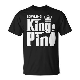 Bowling King Pin Bowling League Team T-Shirt | Mazezy CA