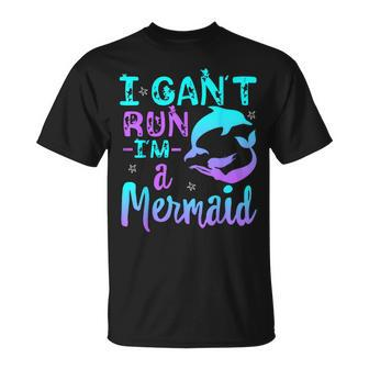 I Can't Run I'm A Mermaid Little Magical Mermaid Lover T-Shirt - Thegiftio UK
