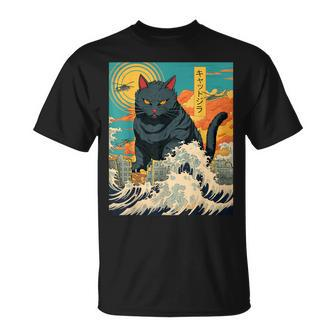 Cat Lover Catzilla Cat Owner Cat T-Shirt - Seseable