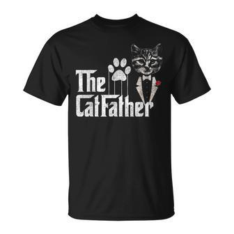 The Catfather Cat Dad Lovers Fathers Day T-Shirt - Monsterry DE