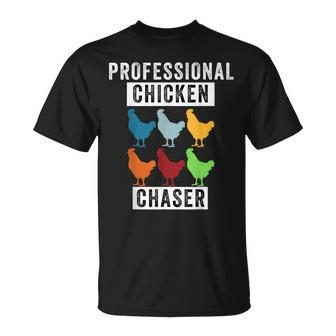 Chicken Professional Chicken Chaser Chicken Lovers T-Shirt - Monsterry