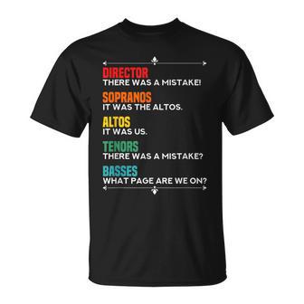 Choir I Joke Idea Altos Tenors Sopranos T-Shirt - Monsterry DE