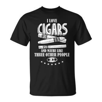 Cigar Accessories Set Cigar Lover Party Smokers T-Shirt - Monsterry DE