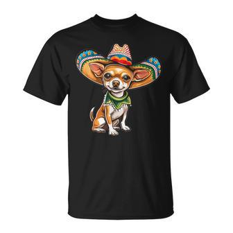 Cinco De Mayo Chihuahua Graphic T-Shirt - Seseable