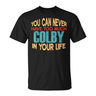 Colby Personalized First Name Joke Item T-Shirt - Seseable