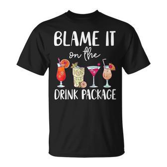 Cruise 2024 Blame It On The Drink Package T-Shirt - Seseable