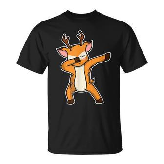 Dabbing Deer Dab Dance Cool Stag Lover T-Shirt - Thegiftio UK