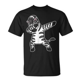 Dabbing Zebra Dab Dance Cool Africa Animal T-Shirt - Monsterry