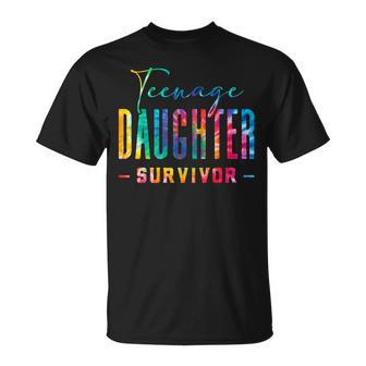 Dad Nage Daughter Survivor Tie Dye Fathers Day Mens T-Shirt - Thegiftio UK