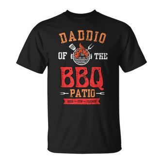 Daddio Of The Patio Fathers Day Bbq Grill Dad T-Shirt - Monsterry UK